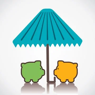 Secure your money concept vector Stock Illustration