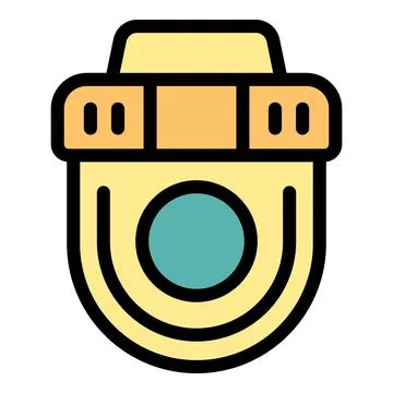 Secure your property with this smart home security camera, featuring advanced Stock Illustration