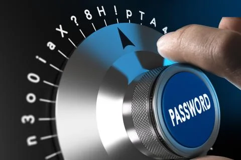 Secured and Safe Password Illustrazione stock