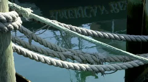 Secured bow lines cape cod; 2 Stock Footage 10882093