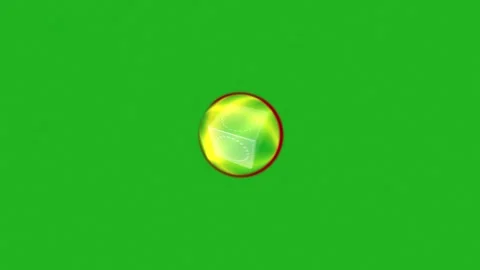 Secured box in an electro field with green screen background Stock Footage 241794599