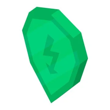 Secured computer icon, isometric style Stock-Illustration