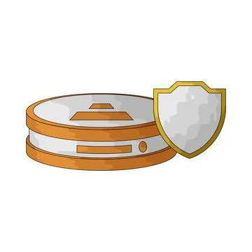 Secured data protection illustration Stock Illustration