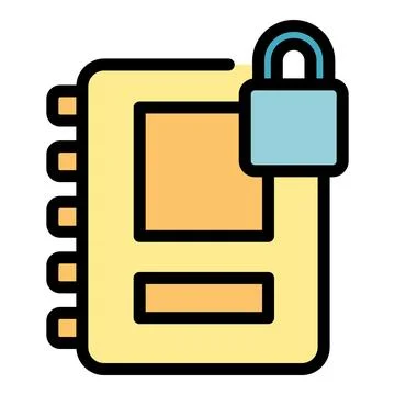 Secured folder icon vector flat イラスト素材