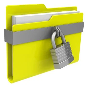 Secured folder Stock Illustration