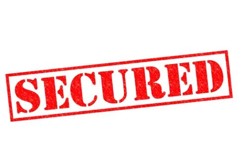 SECURED Stock-Illustration