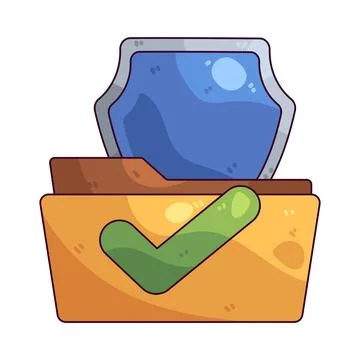 Secured illustration Stock Illustration