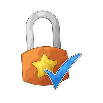 Secured illustration Ilustração Stock
