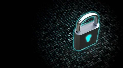  Secured Internet data protection Conceptual Image of software and data se... Stock-Fotos