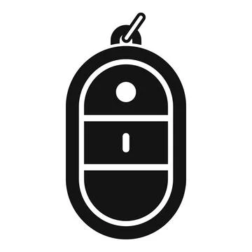 Secured remote control icon simple vector. Access vehicle Stock Illustration