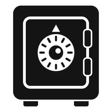 Secured safe icon simple vector. Lock code 스톡 일러스트
