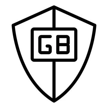 Secured ssd icon outline vector. Camera memory 스톡 일러스트