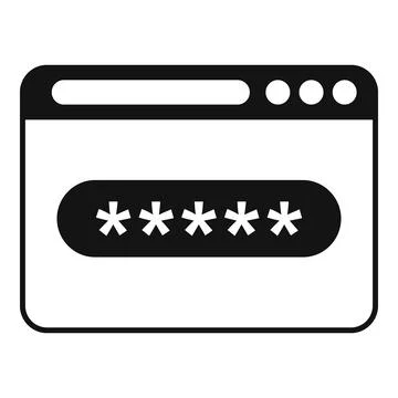 Secured surfing icon simple vector. Data code Stock Illustration