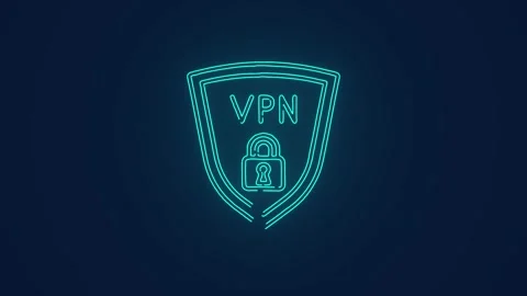 Secured vpn virtual private network for safe browsing ip address animation Stock Footage 264962798