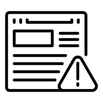 Secured website icon outline vector. System lock Stock Illustration