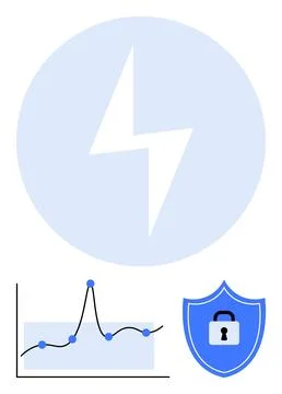 Securing Digital Analytics Data Protection and Performance Insights Ilustración de archivo