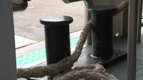 Securing at Docked Boat 動画素材 23903704