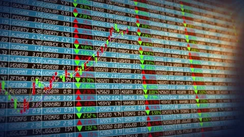 Securities stock codes and stock quotes Stock Footage 339643870