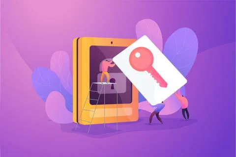 Security access card vector illustration. Stockillustratie