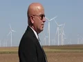 Security Agent Surveillance Man Protect Wind Turbine Power Plant Industrial Area 4k or 4k+ Resolution