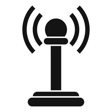Security alarm icon simple vector. Prevent intrusion Stock Illustration