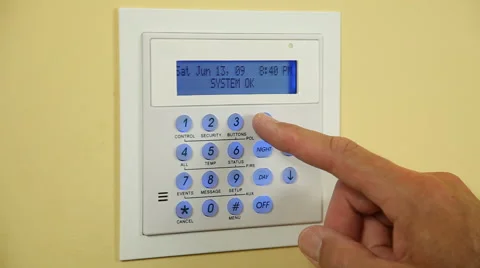 Security Alarm Keypad Stock Footage 43353610