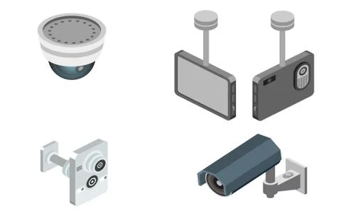 Security alarm system illustration Stock Illustration