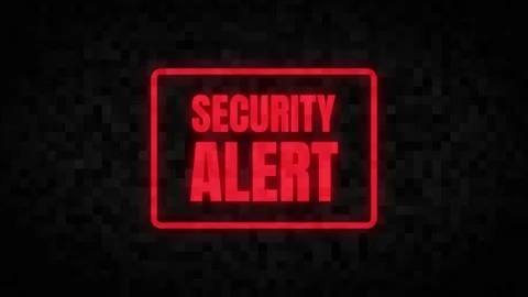 Security alert animation motion graphic Stock Footage 281470608