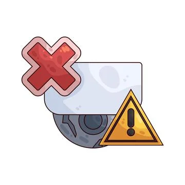 Security alert illustration Stock Illustration