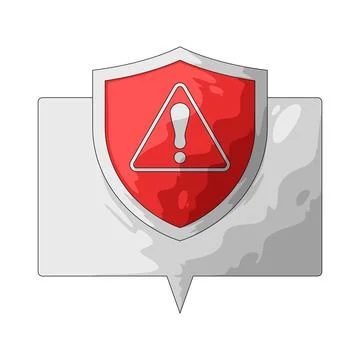 Security alert illustration 스톡 일러스트
