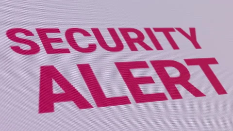 Security Alert Online Seamless Loop Stock Footage 190351528