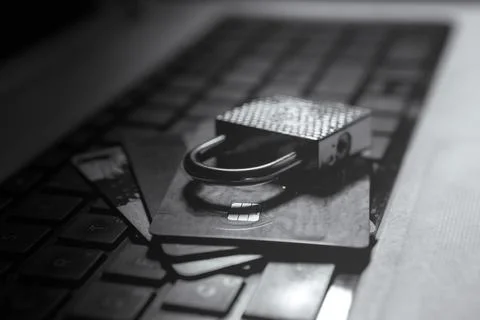 Security and data protection concept Stockfoto's