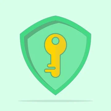 Security and protection encryption system concept. access key. password, privacy Illustrazione stock