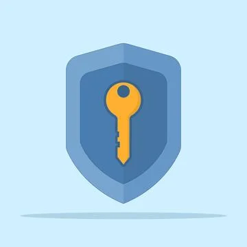 Security and protection encryption system concept. access key. password, privacy Illustrazione stock