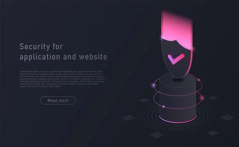 Security application concept Stock Illustration