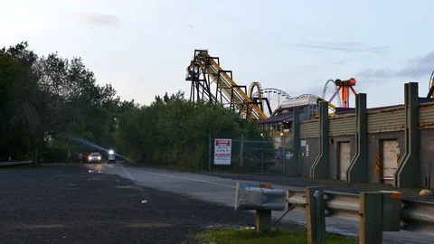 Security at attraction park Stock Footage 116102025