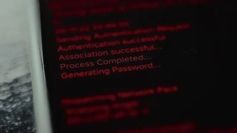 Security auditing and penetration testing on wireless network. Ethical hacking Stock Footage 327899270