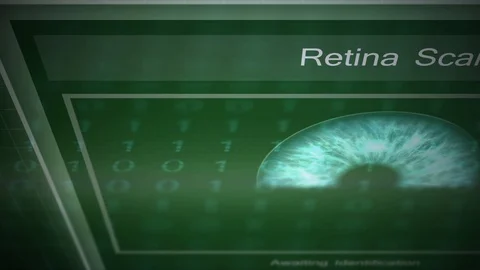 Security Authorization Panel series - Retina Scan Stock Footage 102812773