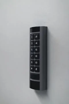 Security automatic digital room door lock. Stock Photos