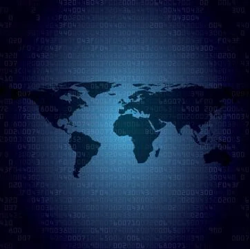 Security background with HEX-code 스톡 일러스트