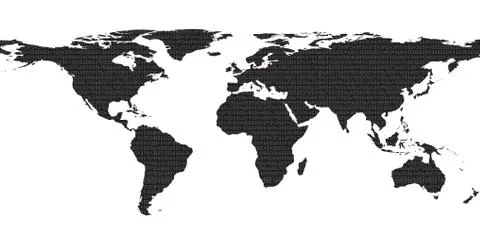 Security background with HEX-code Illustrazione stock