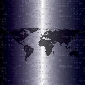 Security background with HEX-code Stock Illustration