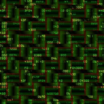 Security background with HEX-code 스톡 일러스트