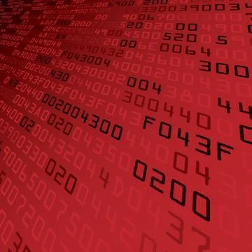 Security background with HEX-code Stock-Illustration