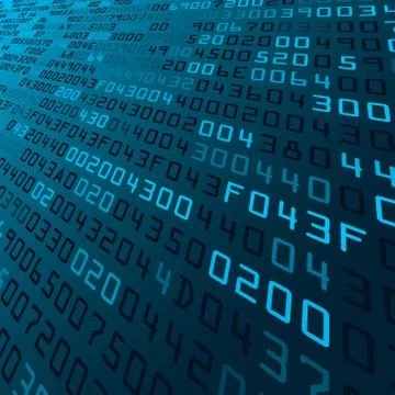 Security background with HEX-code Stockillustratie