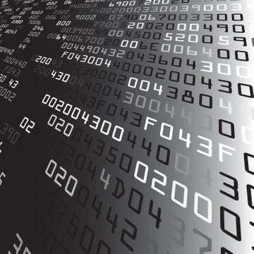 Security background with HEX-code Illustrazione stock