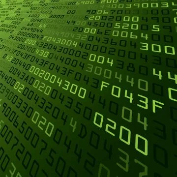 Security background with HEX-code Illustrazione stock