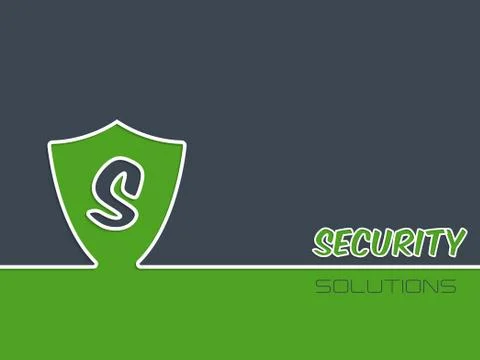 Security background with shield Stock Illustration