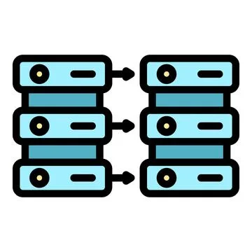 Security backup icon vector flat Stock Illustration
