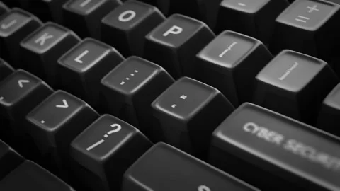Security of the banking system. Cyber security. Keystroke cyber security. Stock Footage 314417899